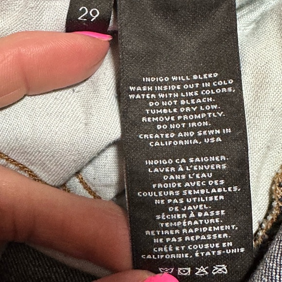 J Brand Spirited Cropped Zip Ankle Stretch Jean Size 29 - Picture 12 of 15